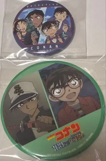 명탐정 코난 TSUTAYA 100만 달러의 오릉성 캔뱃지 총 2점 세트