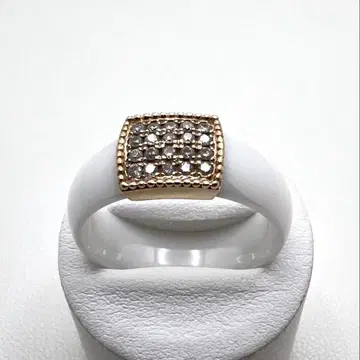 K10 반지 다이아 세라믹 폭 7mm 18.5호 5.46 g 아방세