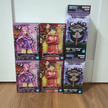 원피스 DXF 루피 보니 메가 월드 컬렉션 새턴 성 피규어 6체