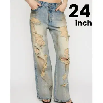 PAINT LOOSEY CRASH 데님 LAGUA GEM 러그아젬