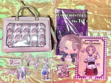 학마스 아리무라 마오 이타백 굿즈 아크릴 스탠드 카드 캔뱃지 봉제 인형