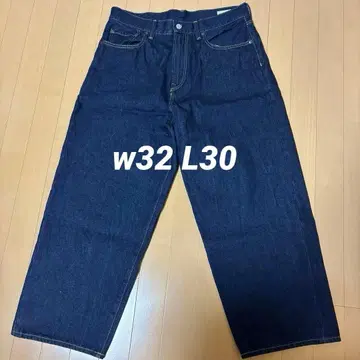 GAP 슈퍼 배기 데님 32W30L 다크 린스