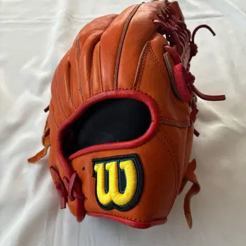 Wilson 야구 그로브 오렌지 가죽