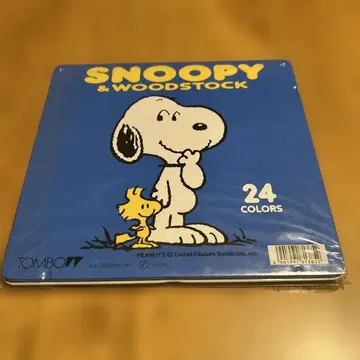 스누피 & 우드스탁 24색 세트 색연필 쇼와 레트로