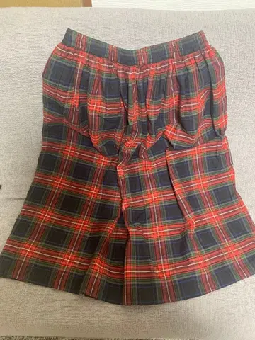 soulberry 롱 플레어 스커트 타탄 체크 3L