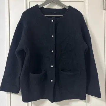 블랙 플리스 자켓 L 사이즈