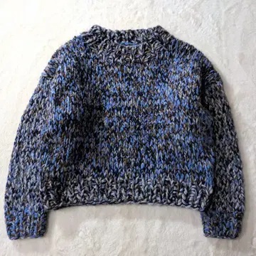 [ 새상품급 ] NKNIT mix color hand KNIT 니트 긴팔