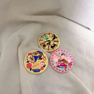 디즈니 자수 배지