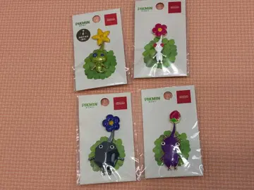 피크민 핀 배지 4개 세트
