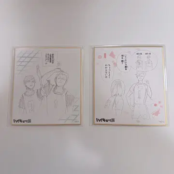 하이큐전 미니 색지 다테공 네코마 2장 세트