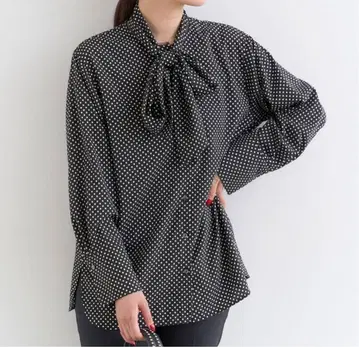 [ IENA ] 보타이 블라우스