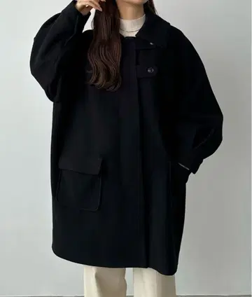 callautia 스탠 칼라 오버 미들 코트