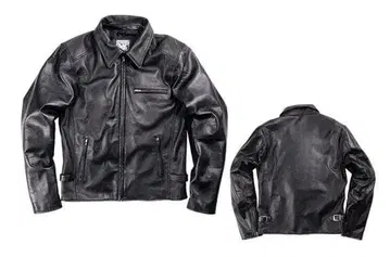 데그너 천연 가죽 가죽 자켓 L 블랙 라이더스