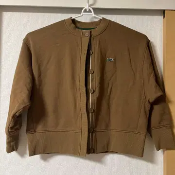 Lacoste 브라운 가디건