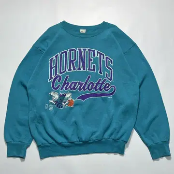 90s NBA 호넷츠 USA제 맨투맨 XL 터콰이즈 7581