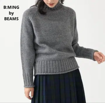 새상품급 B:MING 에드워드 오프 터틀넥 풀오버 스웨터