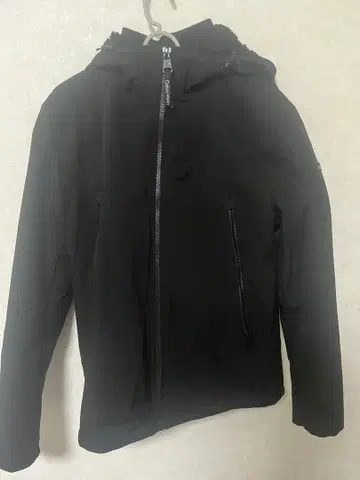 Calvin Klein 블랙 다운 자켓 플리스 라이닝