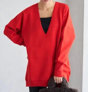 [ IENA ] 슈퍼 파인 스무스 V넥 풀오버