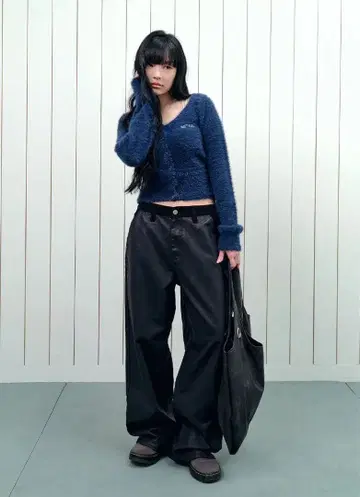 ason 팬츠 TESS LEATHER MIX CORDUROY PANTS
