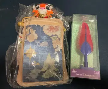 디즈니씨 21주년 찬두 숄더백 깃털 펜 세트
