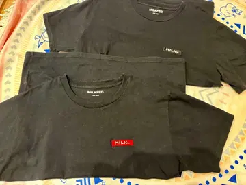 MILKFED. 블랙 반팔 T셔츠 2장 세트