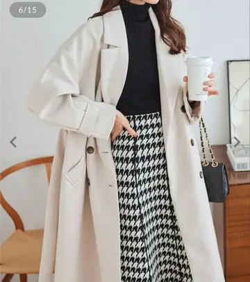 니트 모사 루즈핏 트렌치코트 고베 레터스