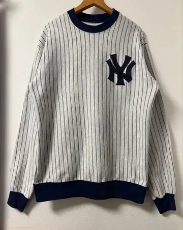 USA제 New York Yankees 스트라이프 맨투맨 Majestic