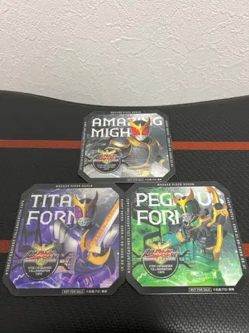 초 쿠우가전 콜라보 카페 한정판 코스터 3개 세트