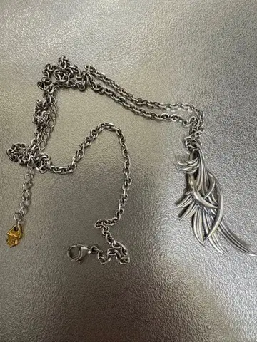 깃털 모티브 925 목걸이