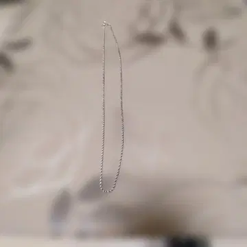 실버 925 트위스트 체인 목걸이 파우치 포함