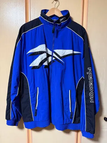 Reebok 나일론 자켓 파랑/블랙/화이트