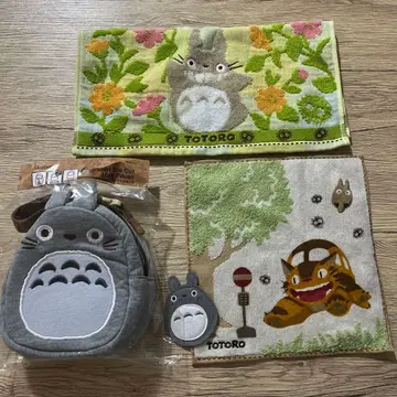 토토로 타월 손수건 머그 파우치