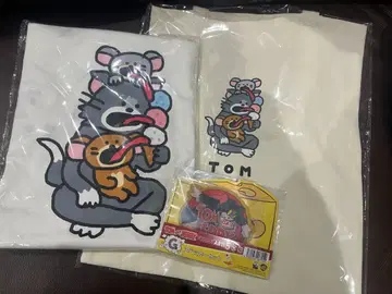 새상품 해피 복권 톰과 제리 복권 B상 C상 콜라보레이션 티셔츠