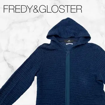 [ 프레디앤글로스터 ] 상의 아우터 후드티 긴팔 블루 심플 무지