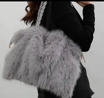 그레이 퍼 숄더백