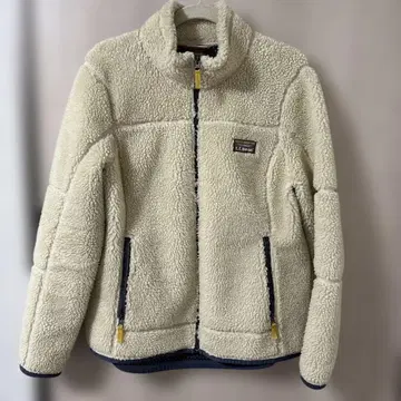 L.L.Bean 플리스 자켓 크림색 라지