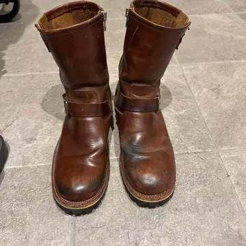 슬로우웨어 라이온 브라운 엔지니어 부츠 L 사이즈