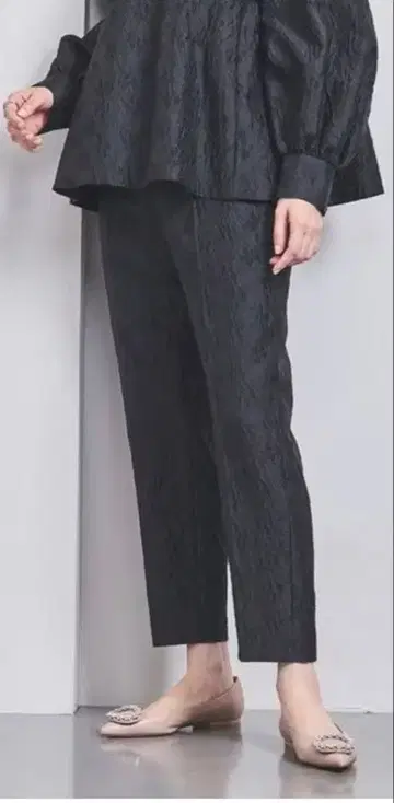 UNITED ARROWS 투톤 자카드 팬츠