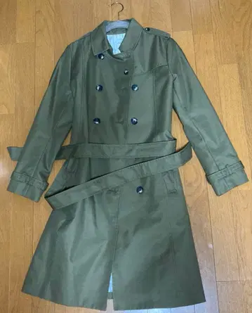 BEAMS LIGHTS 카키 트렌치코트 40