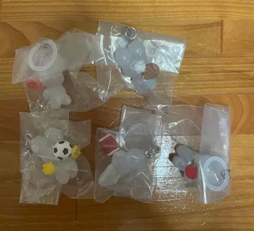 beco+81 꼬리귀 토끼 메지루시 액세서리 세미 컴플리트 5종