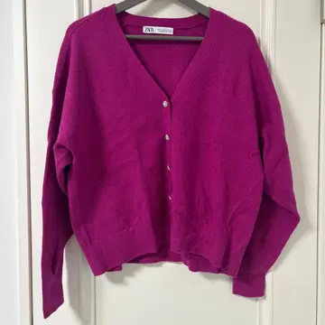 [ ZARA ] 비쥬 버튼 가디건 XL