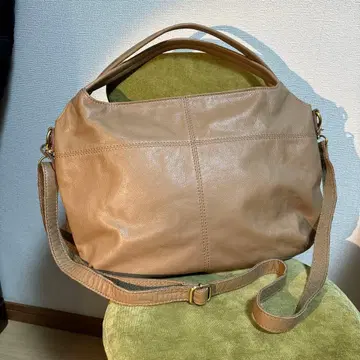 베이지 가죽 숄더백 [ Angelus.A ] 미사용