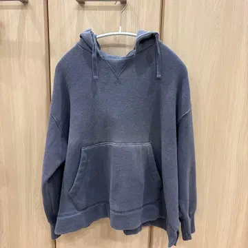 PUAL CE CIN 페이드 후드티 구제 의류풍 네이비 속기모 가제트