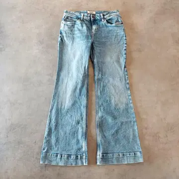 랭글러 W31 상당 플레어 데님 구제 의류 부츠컷 히게 파랑 18169