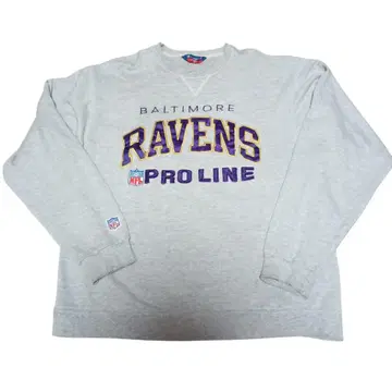 90s NHL 볼티모어 레이븐스 맨투맨 삼각형 택