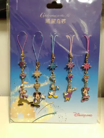 새상품 디즈니 홍콩 캐릭터 스트랩 5개 세트 HK$195.00
