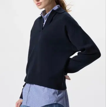 스무스 코튼 릴랙스 폴로 스웨터 UNIQLO