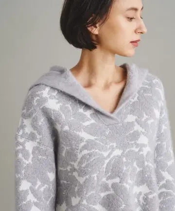 그레이스 콘티넨탈 플라워 라메 니트 탑 36