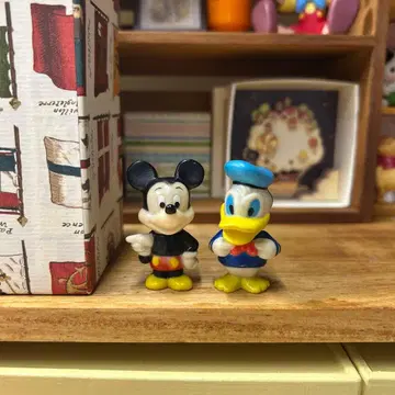 [ 희귀 레어 ] 레트로 디즈니 미키마우스 도널드 덕 피규어 세트