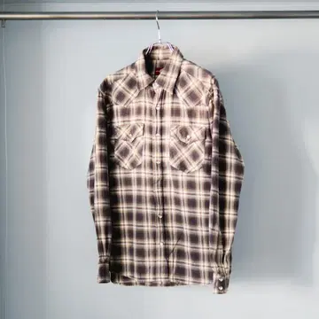 [ CONVERSE ALL STAR ] 체크 플란넬 셔츠 브라운 계열 M